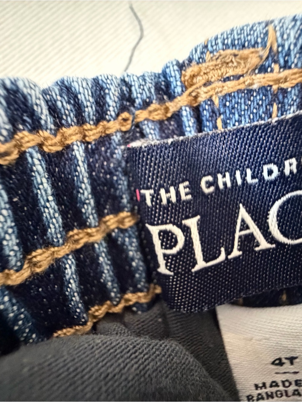 The Children's Place Navy Skirt Denim-Style Elastic Waistband